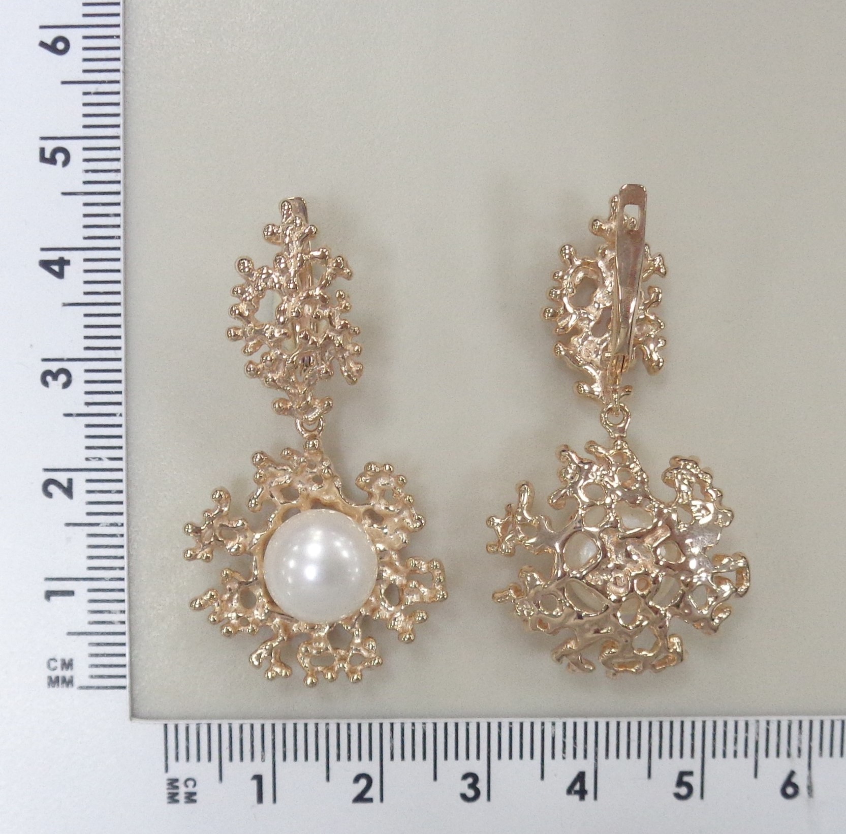 Серебряные серьги с жемчугом